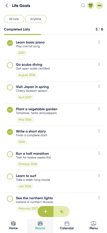Bucket List Preview