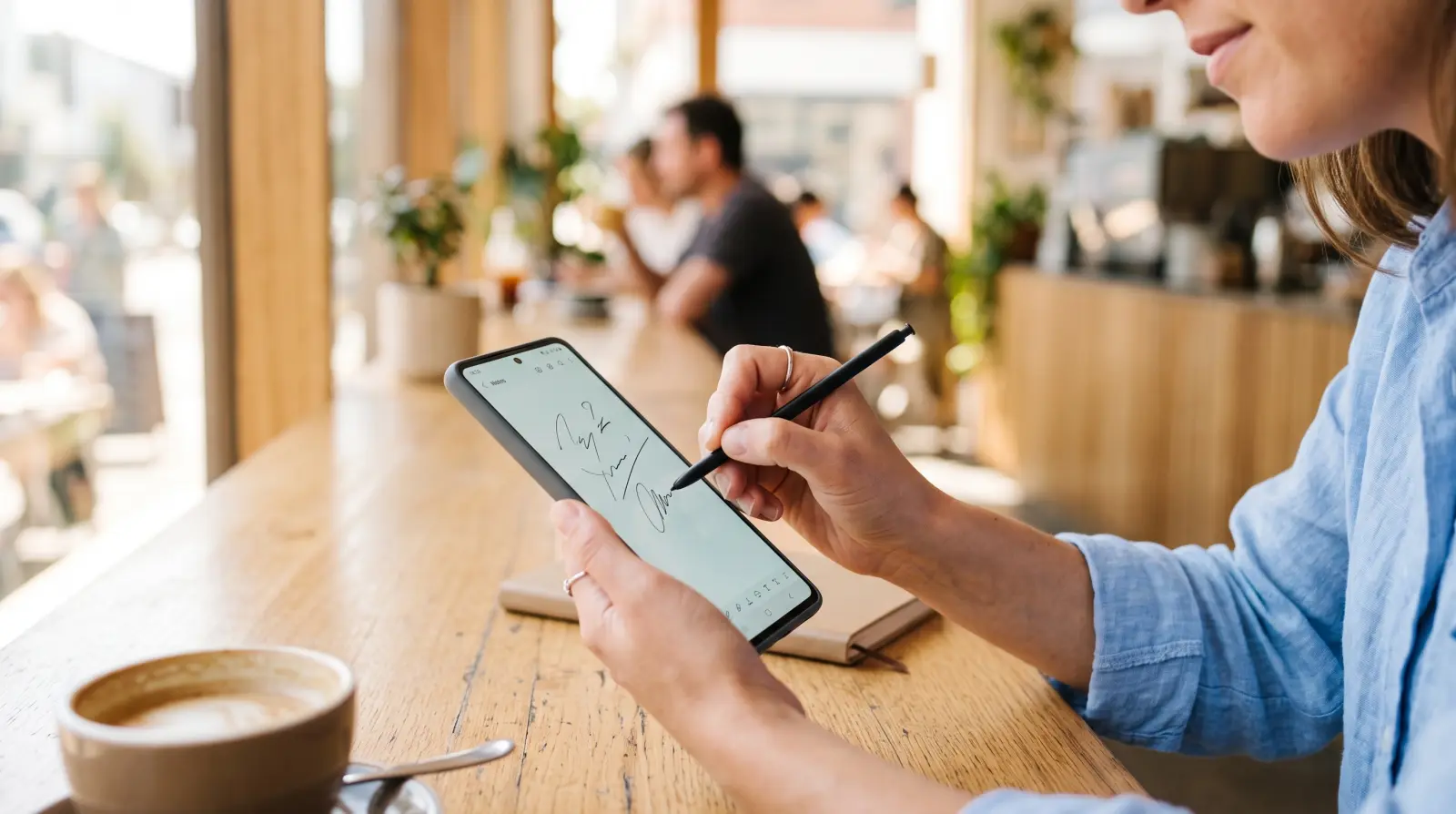 A quick note being jotted on a phone