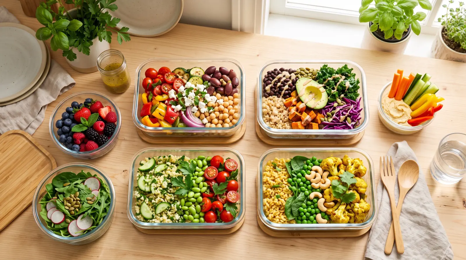 A weekly meal plan with recipes